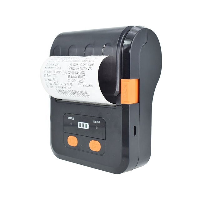 High Performance Mobile Printer USB BT 80mm Mini Thermal Label Printer in Stock 1-Year Warranty