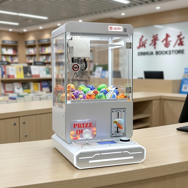Mini Arcade Claw Machine with Dollar Bill and Card Mini Hair Claw Clip Making Machine