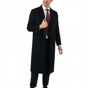 Manteau long d'hiver de haute qualité au prix de gros 2025 nouveau manteau de laine pour hommes personnalisés pour adultes - Product Image 1