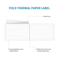 Étiquettes d'expédition logistique thermiques vierges couleur directe 4x6 pouces, 2000/lot, auto-adhésives robustes, en accordéon, étanches pour emballage