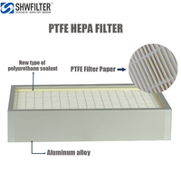 Nuevo filtro HEPA de membrana SHWFILTER PTFE H13 grado 0,3 m marco de aluminio de 99.9% eficiencia para productos farmacéuticos