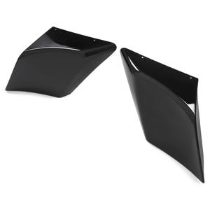 Coques latérales extensées noires vives pour Harley Street Road Glide 89-13 09 - Product Image 3