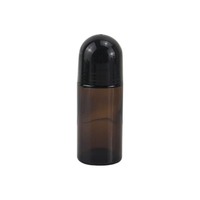 50ML Corps Déodorant Emballage Ambre Bouteilles En Verre Roller Ball Parfum Soins De La Peau Emballage Bouteille En Verre avec Roll on Ball
