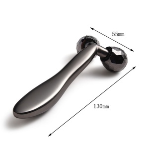 Factory Price Wholesale Zinc Alloy Metal Face Roller Guasha Body <b>Massage</b> <b>Tool</b> - Product Image 3