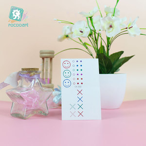 Rocooart thương hiệu <span class=keywords><strong>EX</strong></span> tùy chỉnh dòng tim thiết kế chuyển nước phát sáng trong bóng tối huỳnh quang hình xăm tạm thời - Product Image 6