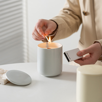 Bougie aromathérapeutique en cire de soja pure, design minimaliste, boîte cadeau pour les cadeaux de mariage
