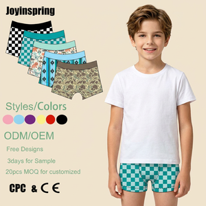 Nouveauté : Sous-vêtements pour garçons à motifs de dessins animés, tissu extensible respirant et écologique, 0-20 ans, impression personnalisée, caleçons boxers - Product Image 1