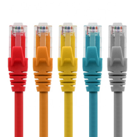 Cable de Red Cat5e con Conector Ethernet RJ45, Cable LAN para Uso en Interiores/Exteriores, FTP Blindado, Conductor Trenzado, Revestimiento de PE/PVC