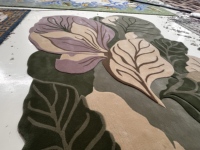 Tapis de salon en laine tufté à la main, design de luxe personnalisé pour hôtel