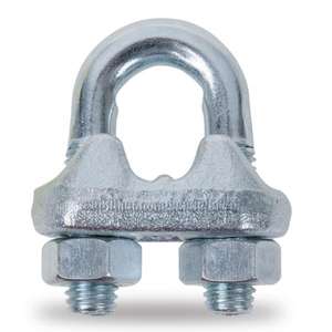 BETA - 080160703 ROBUR-Clips de câble métallique, corps en acier forgé à chaud, galvanisé (multi-pack) - EAN 8014230184449 ELEMENTS POUR FIXATION - Product Image 1