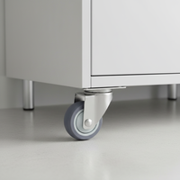 Roue pivotante robuste en acier inoxydable et TPR de 3 pouces VIMA, capacité 80 kg, pour chariot de courses, roulement moyen, prix de gros