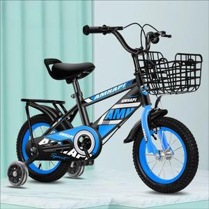 Bicicleta para Niños Mayores de 3 Años, Cuadro de Acero con Alto Contenido de Carbono, Canasta Delantera, Ruedas de 12 Pulgadas, Ruedas de Entrenamiento, Pedales Ordinarios, Doble Freno V - Product Image 5