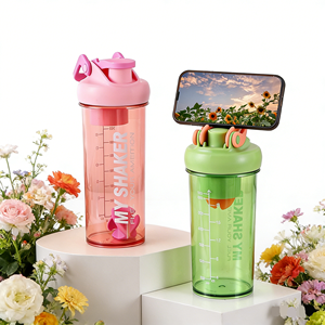 Vaso Mezclador de Proteínas para Gimnasio, Deportes y Fitness, a Prueba de Fugas, Botella Mezcladora de Agua Portátil para Beber Directamente, para Viajes - Product Image 1