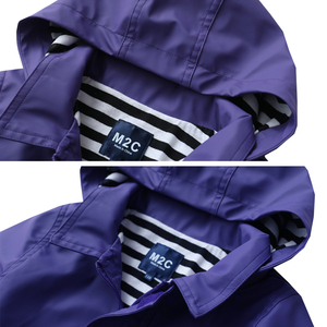 Veste de pluie imperméable à capuche pour <span class=keywords><strong>enfants</strong></span>, imperméable pour bébé, imperméable en PU, veste de pluie doublée en coton, <span class=keywords><strong>coupe</strong></span>-<span class=keywords><strong>vent</strong></span> - Product Image 4