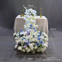 Fleurs artificielles en plastique réalistes pour décorations de table en cascade pour anniversaires, remises de diplômes, mariages et banquets