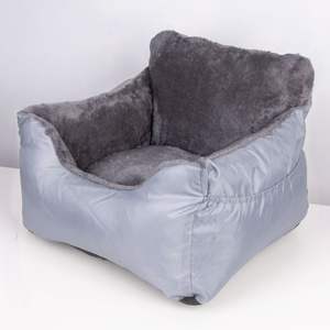 Luxuriöses Wasserdichtes Hunde-Autobett Tragbar Einfach zu Installieren Sicherer Hunde-Autostuhl Schützend Weich Warm Plüsch Kratzfest Waschbar - Product Image 5