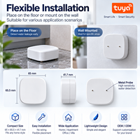 Détecteur de fuite d'eau intelligent LH-301ZB Tuya Zigbee, détecteur d'inondation sans fil, alarme d'eau pour la sécurité domestique et l'automatisation