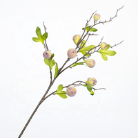 Vente en gros de ficus carica fleurs artificielles de couleur verte figues de dinde artificielles pour décoration de mariage
