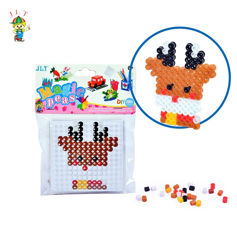 Cuentas Hama para manualidades, abalorios Eva de plástico, divertidas, ecológicas, educativas, Irong Perler, venta al por mayor