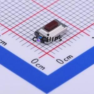 TS-1101A-C-R Tactile Switch SMD Switch Single Pole Single Throw Rectangle Button 2.6N Vertical Mount - Product Image 1