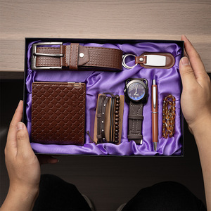 Luxury Men's Gift Set Watch Belt Wallet Pen Bracelet Business Valentine'S Day <b>Present</b> - Product Image 1