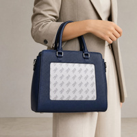Sac à main DIY en point de croix avec fenêtre en toile autocollante pour femme, sac fourre-tout en cuir personnalisé, projet de bricolage, sac cadeau, sac de transport quotidien