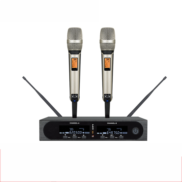 MiCWL SKM6000 EM6000 Digital Wireless DJ Karaoke Sing Stage Head Microphone System Limited Edition Half 19" Receiver Rack Fixed