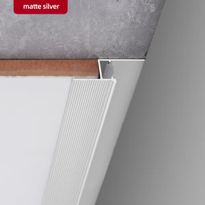 Techo suspendido de aluminio anodizado L Embellecedor de Luz lineal Z Canal Azulejo Borde Perfil Pared para gabinete de <span class=keywords><strong>cocina</strong></span> con luz LED - Product Image 6