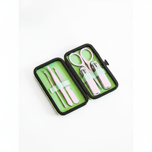 Professionnel 6 pièces ensemble de soins des ongles K beauté manucure pédicure Kit en acier inoxydable tondeuses fichier pince à épiler Cutter Kit coloré - Product Image 2