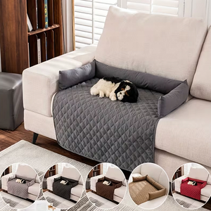 Canapé-lit pour animaux de compagnie, lavable, <span class=keywords><strong>imperméable</strong></span>, avec <span class=keywords><strong>coussin</strong></span> et rebord - Product Image 1