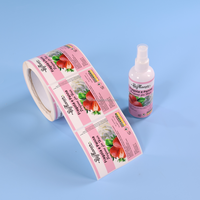 Autocollant en vinyle avec logo personnalisé : étiquettes personnalisées pour emballages cosmétiques pour flacons de lotion en PET