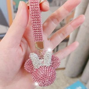 Mới Kim Cương-nạm Thỏ Gấu Bling Rhinestone Pha Lê <span class=keywords><strong>Keychain</strong></span> Xe Keyring Mặt Dây Chuyền Phụ Nữ Túi Phụ Kiện Món Quà Nhỏ <span class=keywords><strong>Keychain</strong></span> - Product Image 5