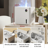 Humidificateur évaporatif 5L avec huile d'aromathérapie pour la maison