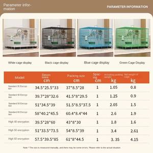 Papağan Metal kuş kafesi çok katmanlı eğimli lüks tasarı<span class=keywords><strong>m</strong></span> katı desen plastik tepsi ambalaj ev ve dış mekan kullanı<span class=keywords><strong>m</strong></span>ı - Product Image 6