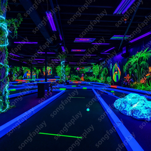 Mini parcours de golf en métal Sqarcade de style forestier Full Night Glow LED Non-Inflatable Planning Resorts Amusement Parks Commercial - Product Image 5