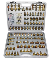 Adaptateur de test de fuite de climatisation, kit de réparation de détection de fuite en laiton pour système de climatisation, outils de détection de fuite