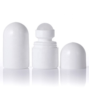 Custom Round Essential Oil Bottles Roll on Bottles Colorful Deodorant Roller Containers With PP Ball