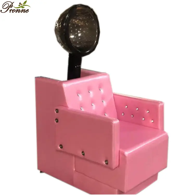 Silla secadora de pelo para salón de belleza profesional, cómoda, duradera, equipo de spa, Rosa