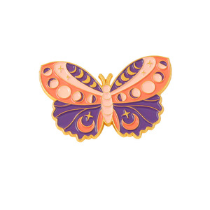Broche de mariposa con patrón clásico, insignias de solapa de insectos coloridas personalizadas, alfileres de esmalte suave, sin mínimo - Product Image 6