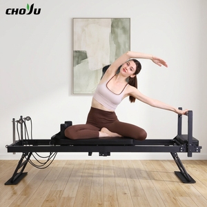 Máquina de Pilates Reformer Profesional Plegable de Hierro, con Resistencia Ajustable, Diseño Portátil y Plataforma Silenciosa para el Cuidado de la Salud en el Hogar - Product Image 1