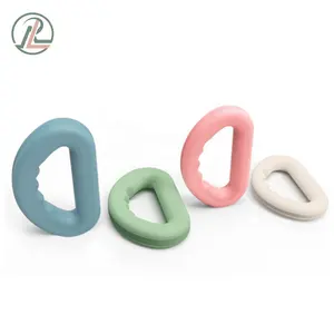 RL Custom D-shape Silicone Dumbbell Bar dengan Pegangan 0.5Kg/1Kg/1.5Kg/2Kg Latihan Wanita