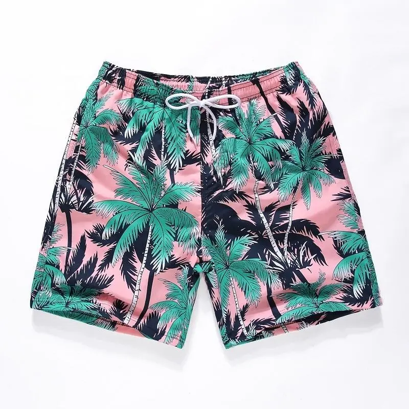 Shorts de praia personalizado, troncos de natação personalizados com calças, roupa de praia, casual, para homens e mulheres, secagem rápida