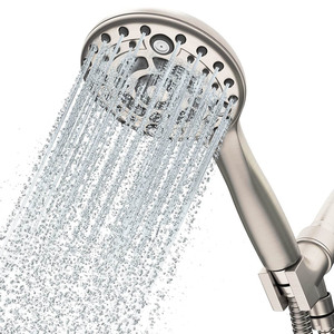 China Factory Supplier Wholesale Bathroom Faucet Accessories Abs Plastic Chrome Plating 5 Jets Grifo Mango Ducha Shower Head