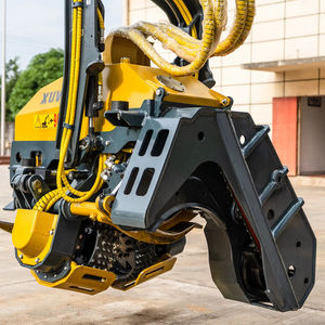Machine à couper le bois automatique XUVOL 600 mm, scie à chaîne, excavatrice avec tête de récolte pour la coupe des arbres dans les applications forestières - Product Image 1