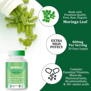 Tek Menşeli <span class=keywords><strong>Moringa</strong></span> Tozu Kapsülleri <span class=keywords><strong>Moringa</strong></span> Yaprağı Enerji Metabolizması ve Bağışıklık Desteği - Product Image 4