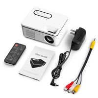 Mini proyector LED portátil 2023 320x240 píxeles reproductor de vídeo multimedia para el hogar altavoz incorporado compatible con HD