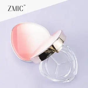 Eyeshadow loose powder container 3 color cosmetic containers wholesale loose powder jar luxury pink gradient oval