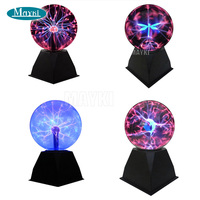 Bola Plasma Lampu Stimulasi Visual 20cm Lampu Sentuh Sensorik USB Bola Plasma Ajaib
