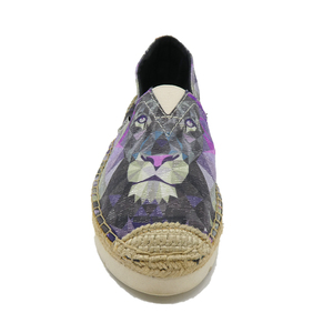 Venta caliente al por mayor de alta calidad de marca hecha a mano slip on mocasines Lino yute zapatillas planas personalizadas señoras mujeres hombres alpargatas - Product Image 4