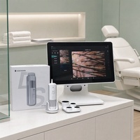 Analyseur de cuir chevelu AI, miroir capillaire, trichoscope, détecteur de follicules, zoom 10X-200X, caméra 16MP pour clinique dermatologique Android